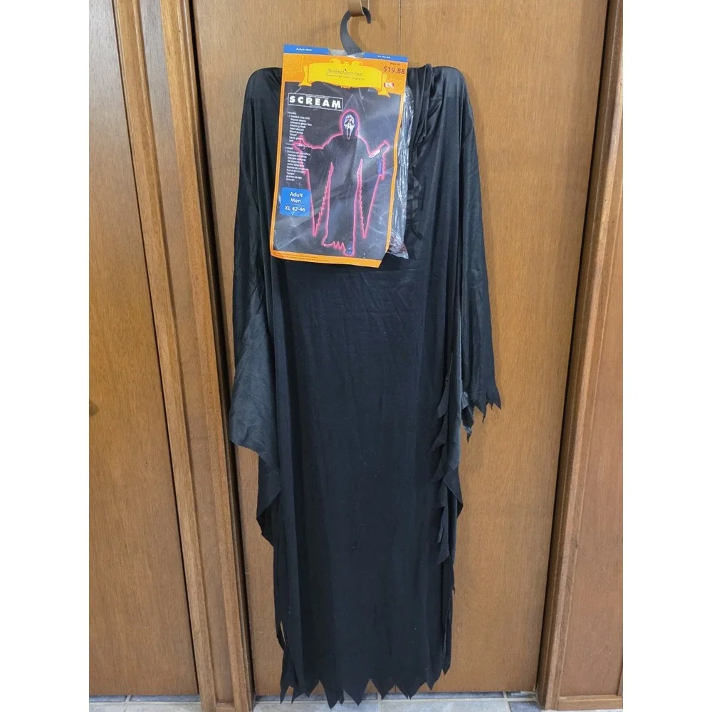 New Vitage 1997  Scream Ghost Face Bleeding Mask  Costume Fun World Adult Men XL